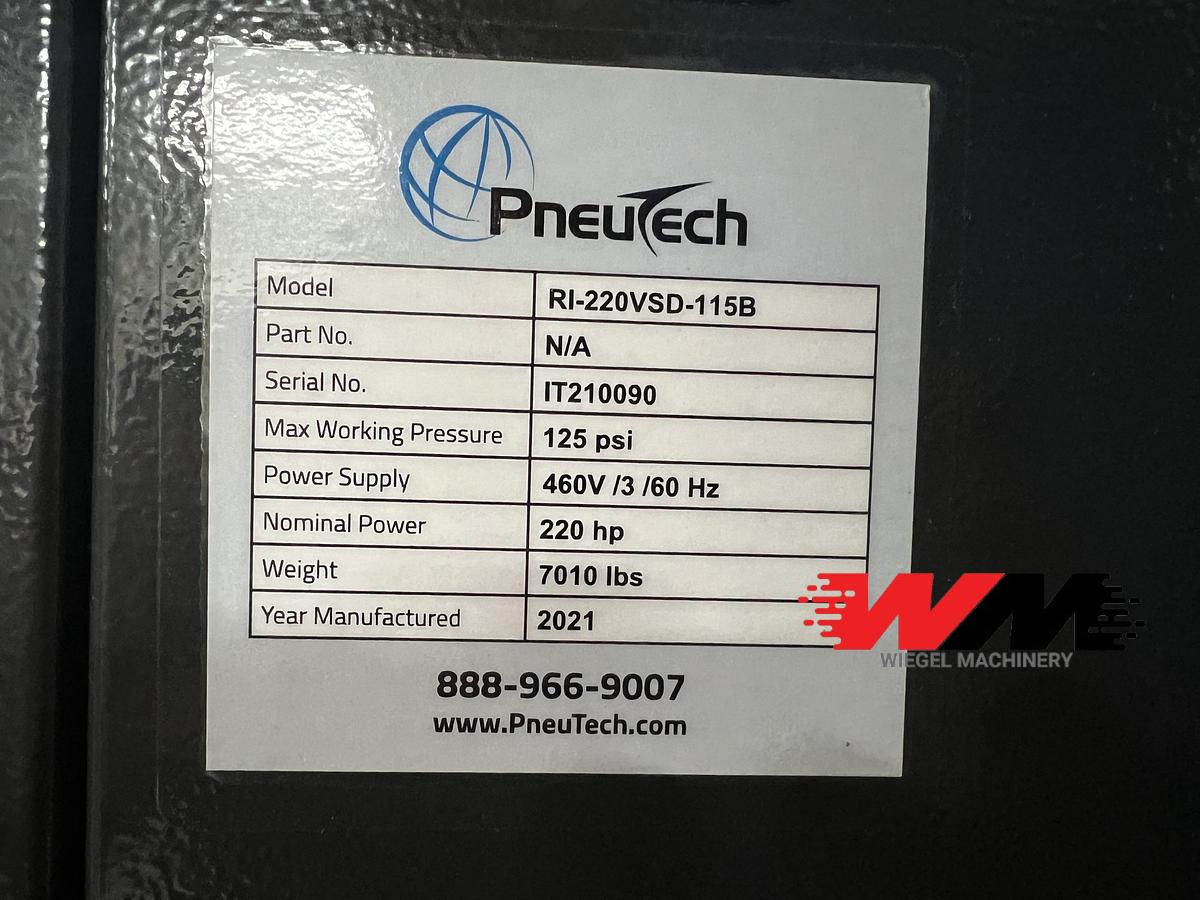 Used 220 HP VSD Air Compressor (1 of 2)