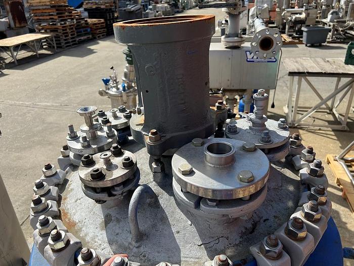 Used Reactor, 50 Gallon, Glass Lined, De Dietrich, 150 PSI, Jacketed, Agitation #S744748