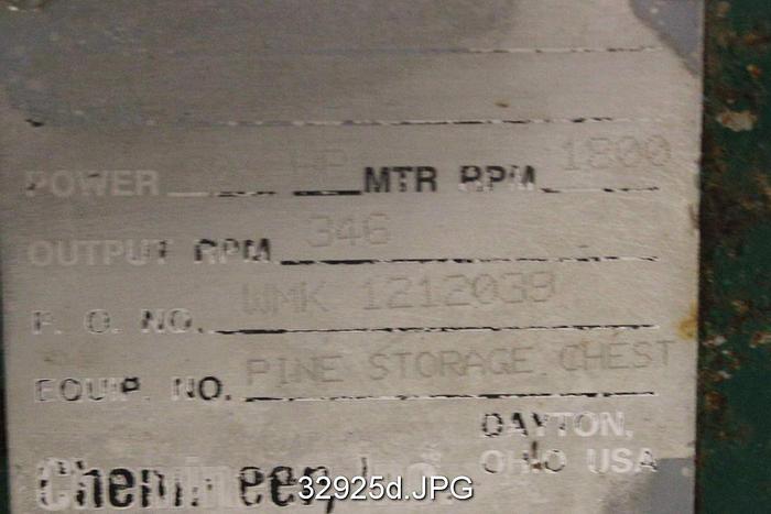 Used Chemineer WMK1212039 Side Mount Chest Agitator #32925