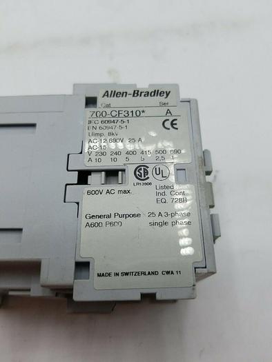 Used ALLEN BRADLEY 700-CF310* SER. A