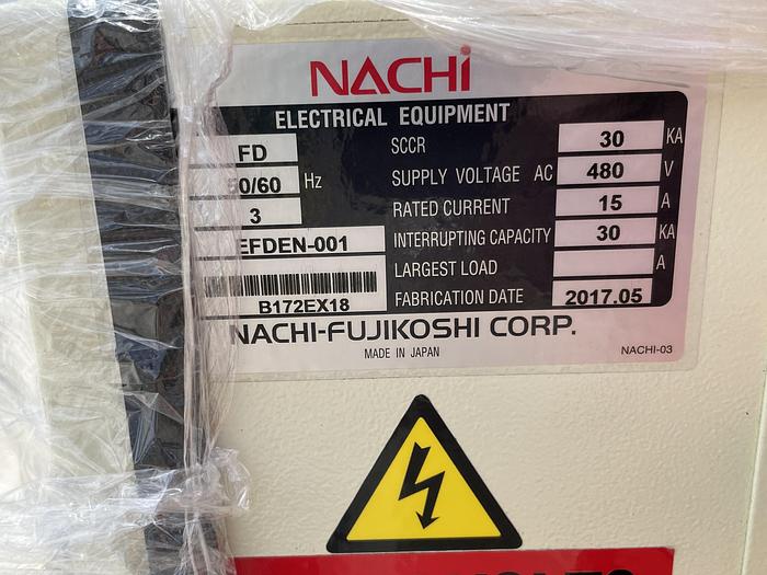Used NACHI MC20-03 6 AXIS ROBOT 20 kg X 1733 mm H REACH WITH FD CONTROLLER