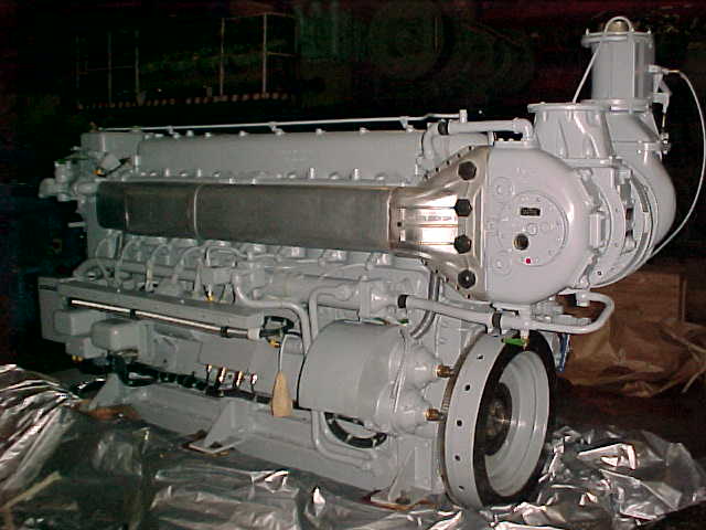 Used 1975 MWM TRHS 518-A MARINE DIESEL ENGINE
