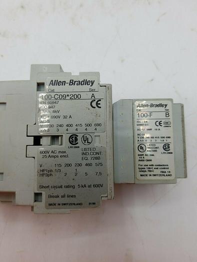 Used ALLEN-BRADLEY 100-C09*200 100-F 100-S