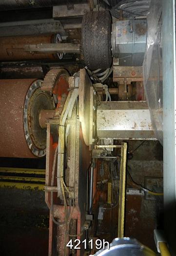 Used Beloit Reel, 185" Drum Face With Spools and Controls #42119