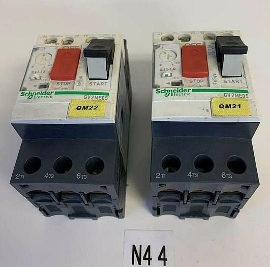 Used Telemecanique GV2ME05 Manual Motor Starter (Lot Of 2)