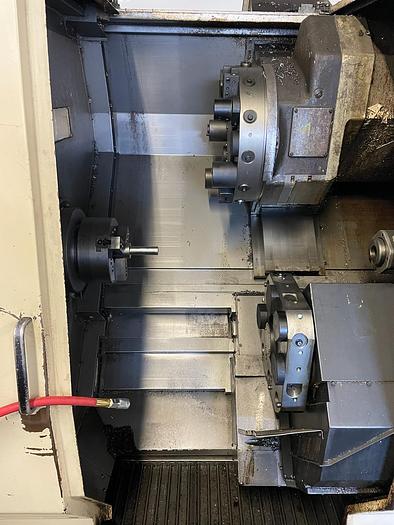 Used OKUMA IMPACT LU 15-M Twin Turret Live Tooling CNC Lathe