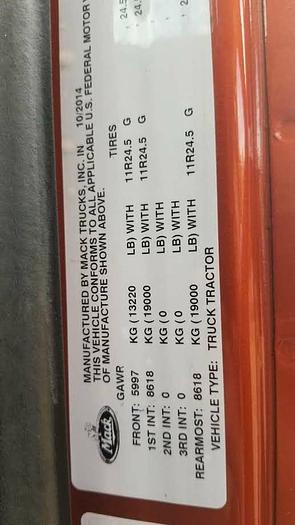 Used 2015 Mack CHU613