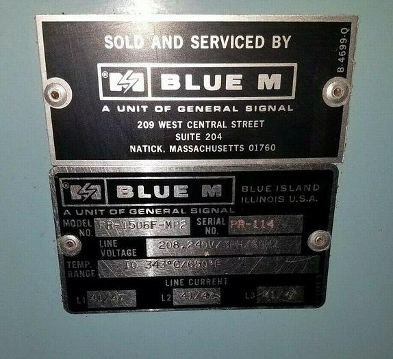 Used Blue M Pro Star Model PR 1506 F MP2 Mechanical Convection Oven Pro 08