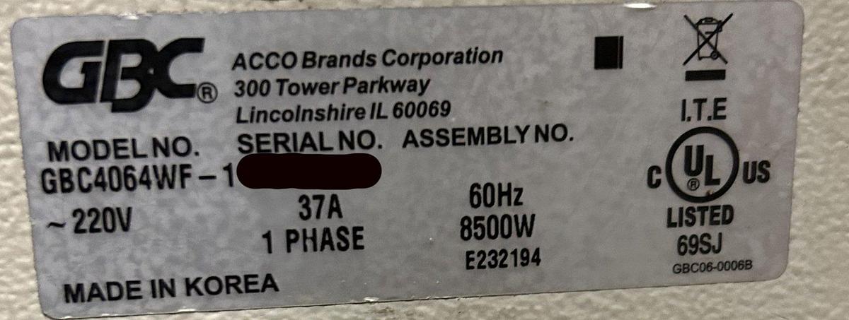 Used 2005 GBC Orca 4064WF-1