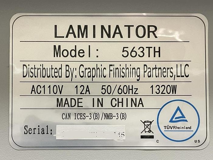 Used 2023 Graphic Finishing Partners GFP 563TH