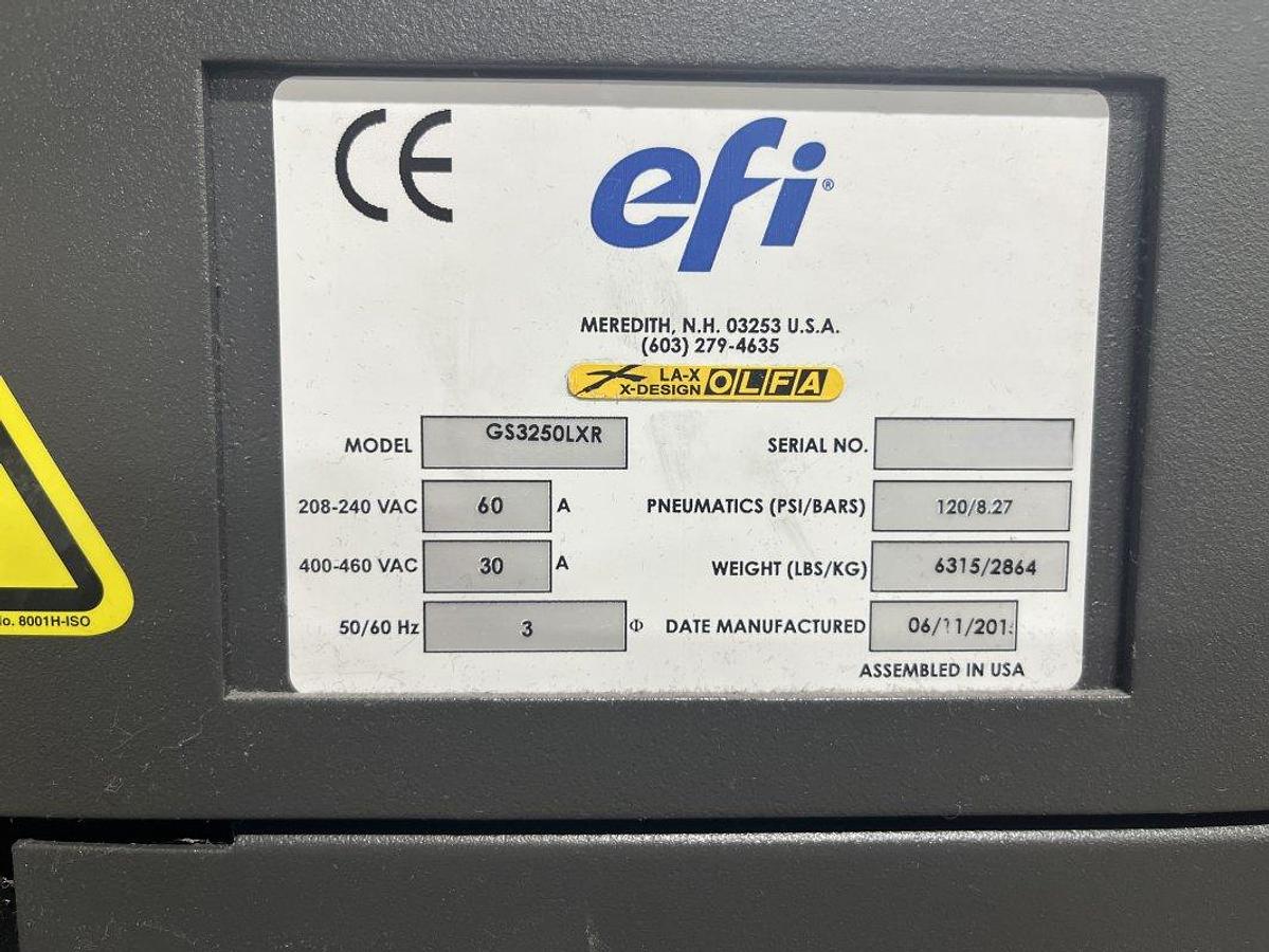 Used 2015 EFI-VUTEk GS3250LXR PRO