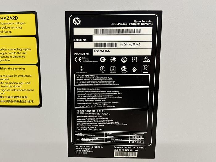 Used 2018 HP Scitex R2000 Plus