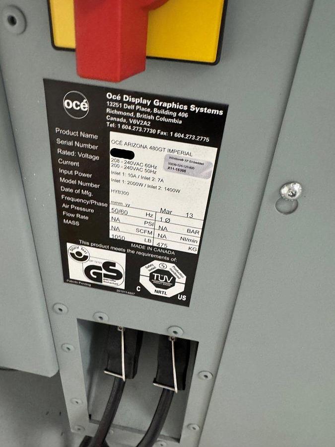 Used 2013 Oce Arizona 480 GT