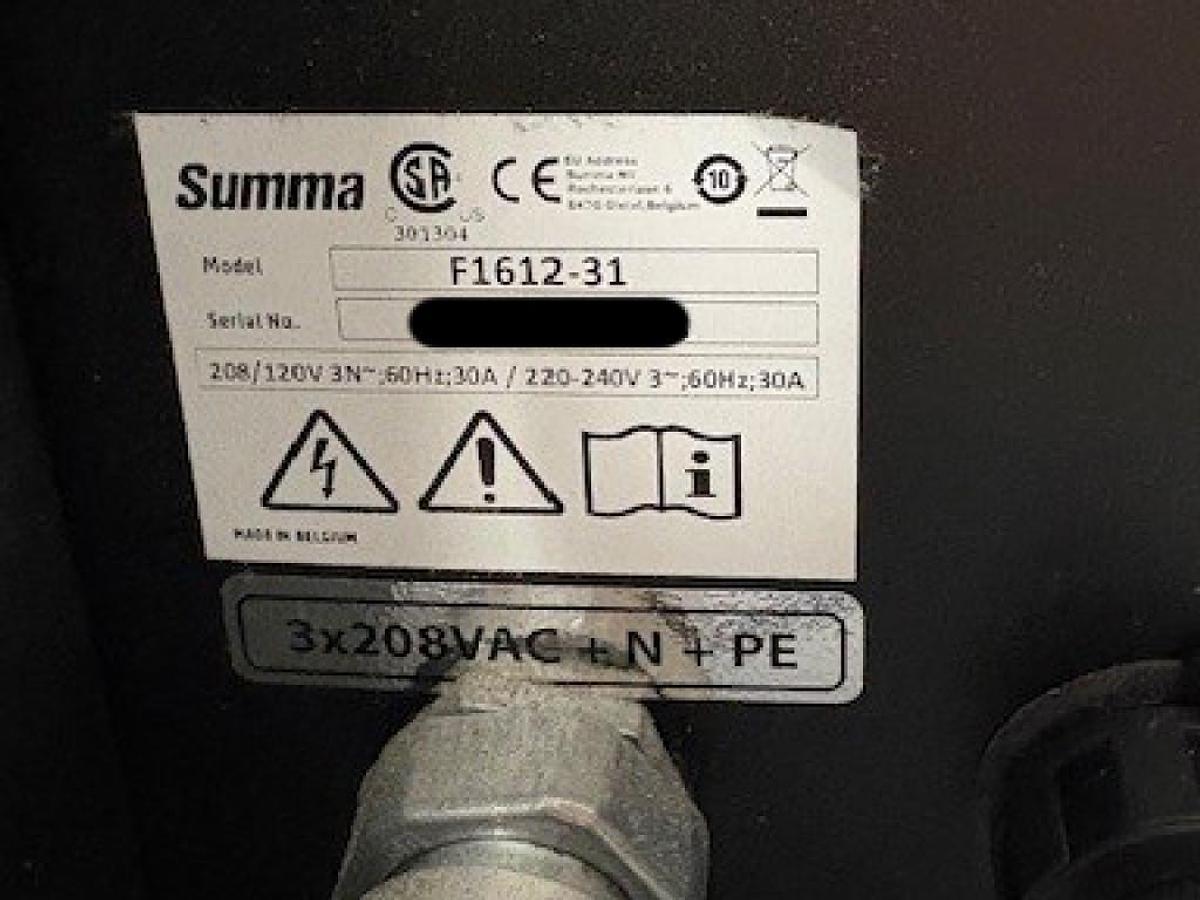 Used 2022 Summa F1612