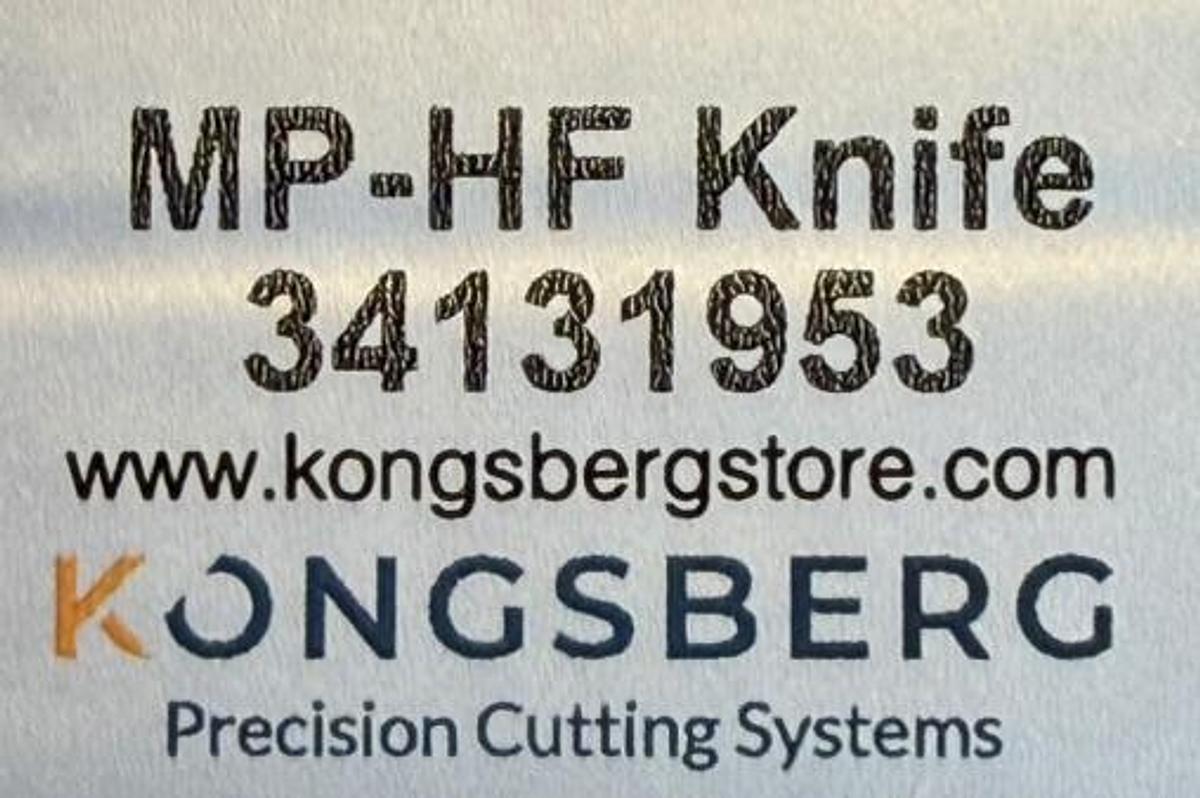 Used Kongsberg MP-HF Knife for X series