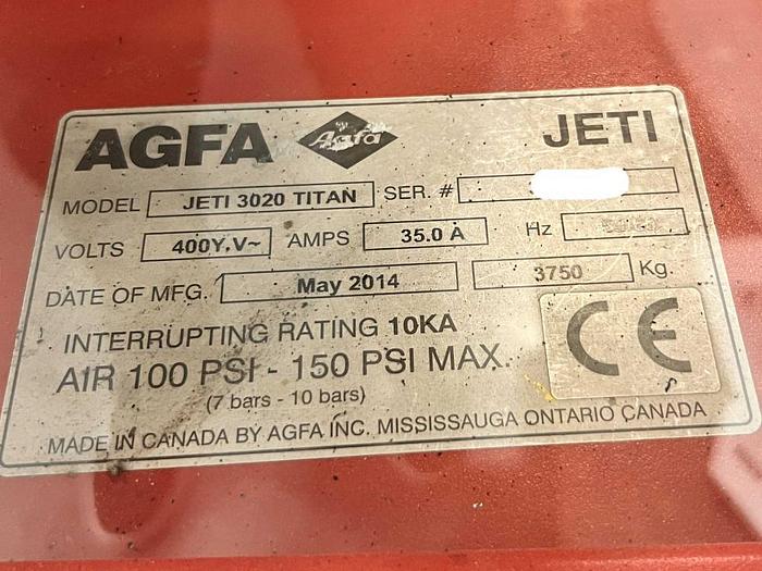Used 2014 Agfa Titan