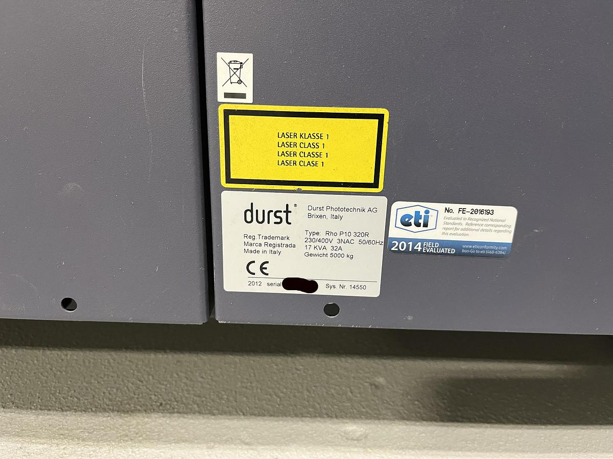 Used 2012 Durst P10-320R