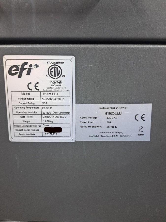 Used 2017 EFI H1625