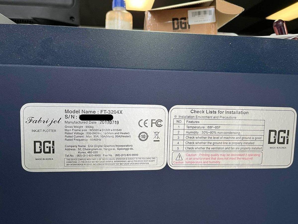 Used 2017 DGI Fabrijet FT-3204X