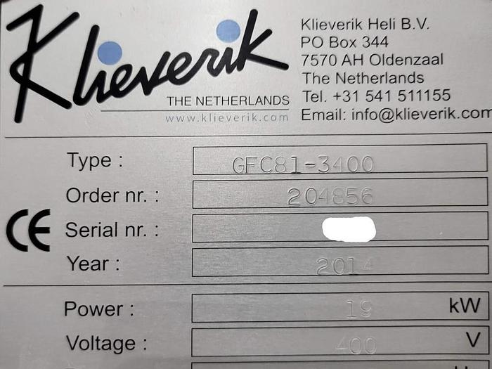 Used 2014 Klieverik GFC81-3400