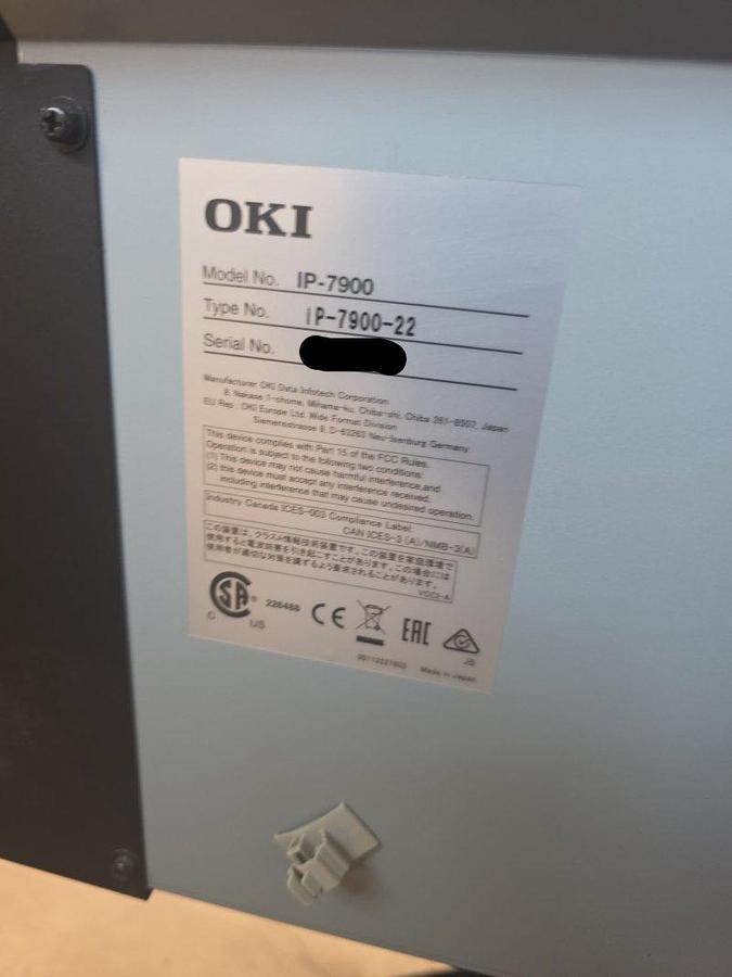 Used Mimaki IP-7900