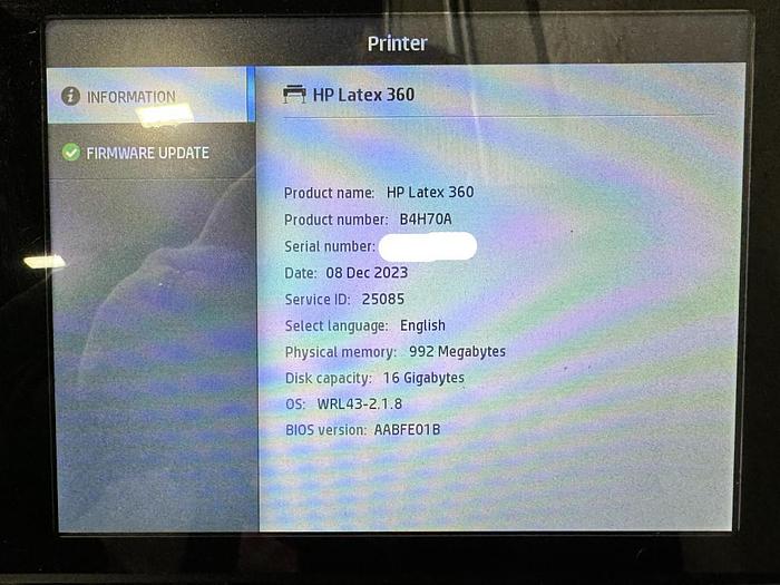 Used 2015 Hewlett-Packard Latex 360