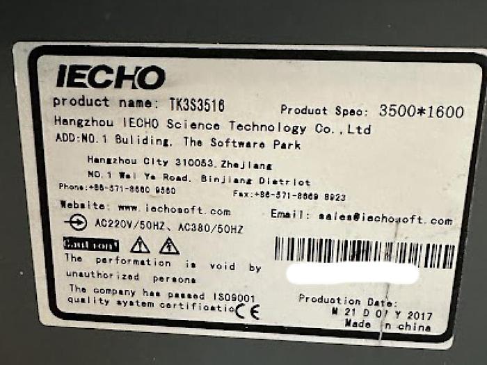 Used 2017 IECHO TK3S3516