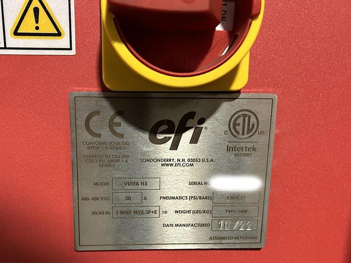 Used 2022 EFI-VUTEk H5