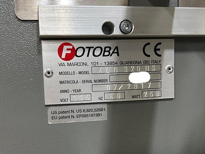 Used 2017 Fotoba XLD320 HS