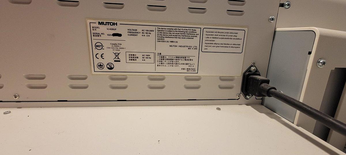 Used 2020 Mutoh ValueJet 626UF