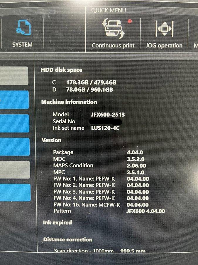 Used 2022 Mimaki JFX-600-2513