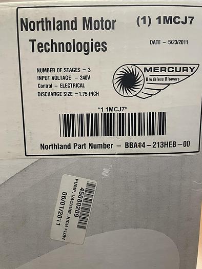 Used 2011 EFI-VUTEk 1MCJ7 Vacuum Pump