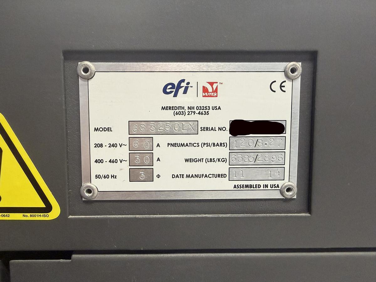 Used 2016 EFI-VUTEk GS3250LX PRO
