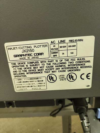 Used 1990 Graphtec jx 2150