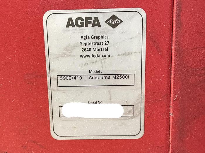 Used 2016 Agfa Anapurna M2500i