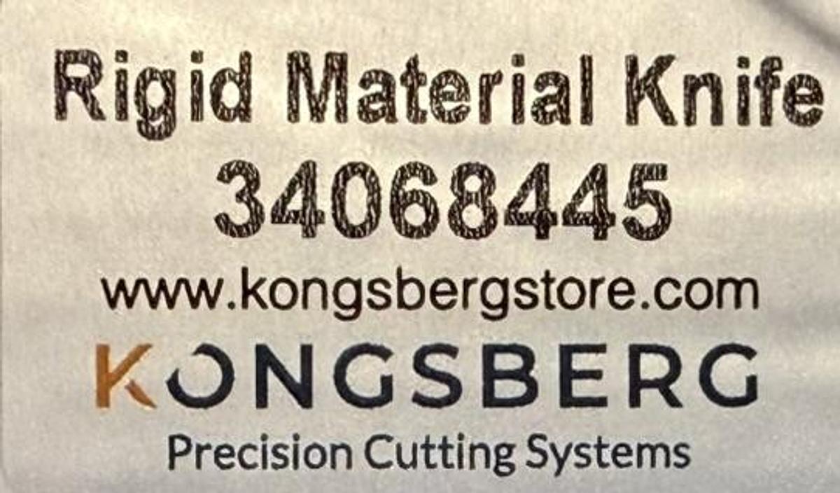 Used Kongsberg Rigid Material Knife