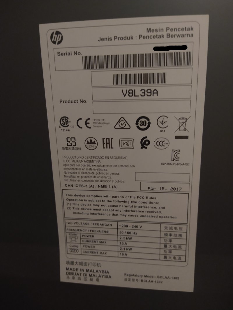 Used 2017 Hewlett-Packard Latex 365