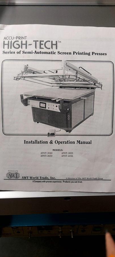 Used 2003 Accu-Print APHT-3040M
