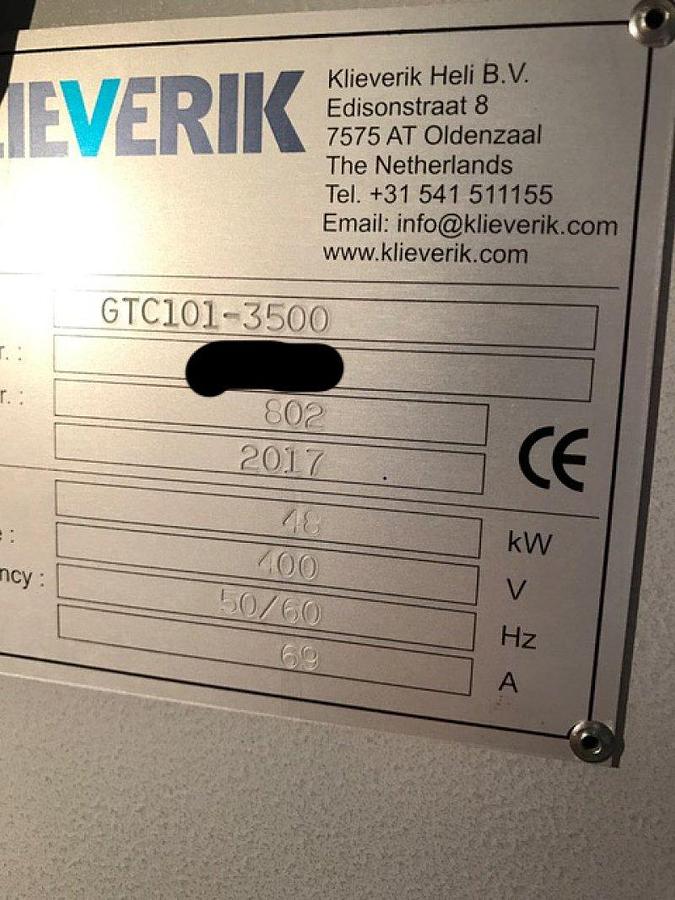 Used 2017 Klieverik GTC101-3500