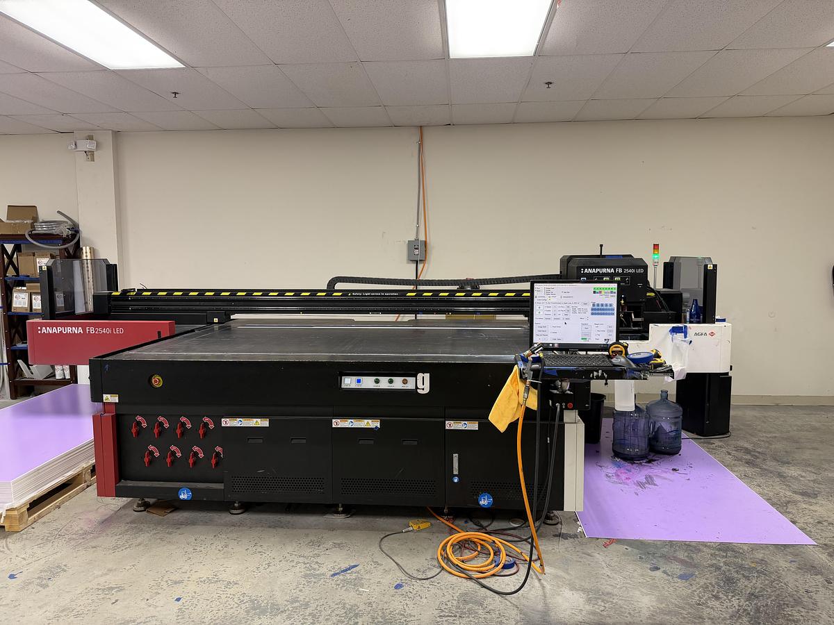 Used 2018 Agfa Anapurna FB2540i LED