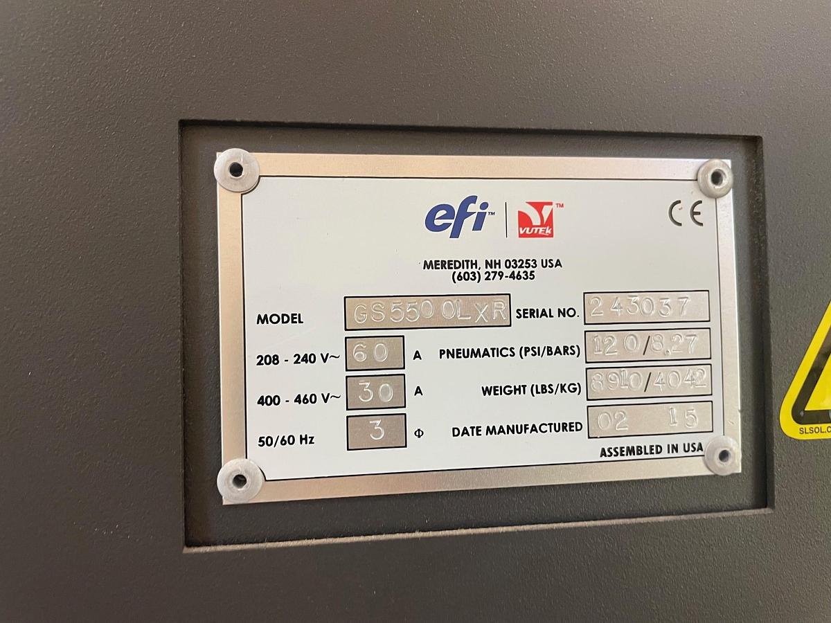 Used 2015 EFI-VUTEk GS 5500lxr