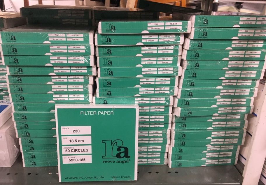 New Whatman Reeve Angel 5230-185 Qualitative Filter Paper (Pack of 50) - 185mm