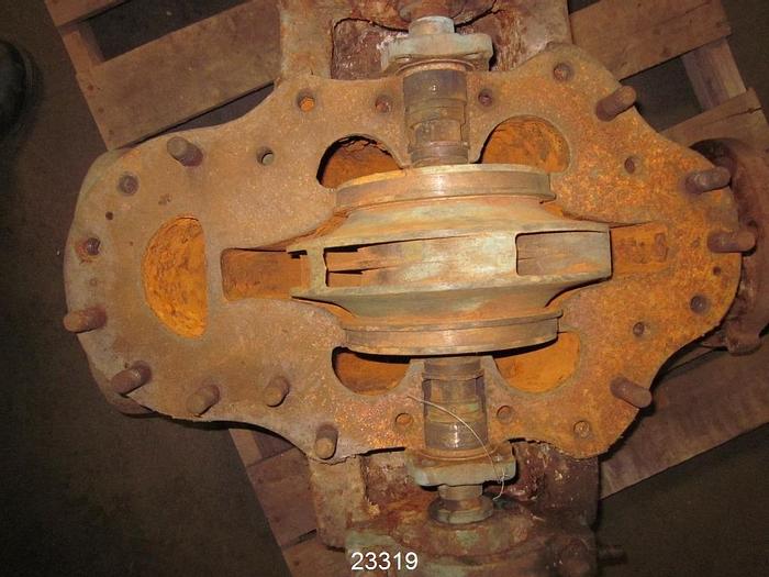 Used Goulds 3405 Double Suction Pump, 3405, 5X8X14, Single Fluted Vanes, 12" Diameter, Bronze Impeller, Mechanical Seal #23319