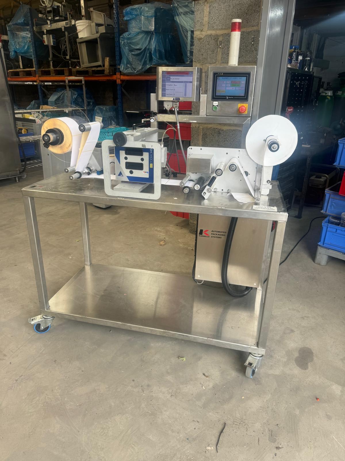 Used Side-Apply Labeller Station