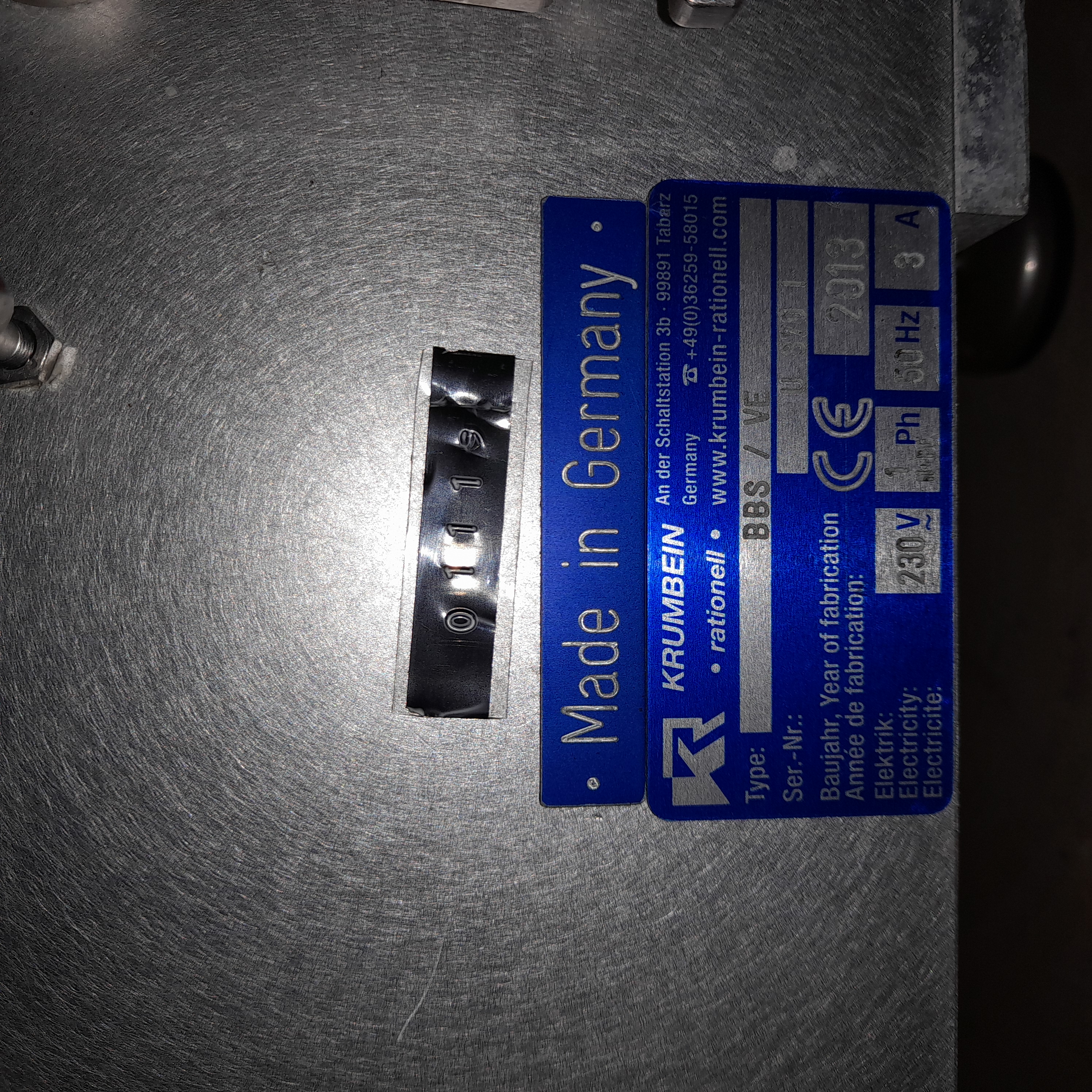 Used Krumbein  BBS-VE Bun & Roll Slicer