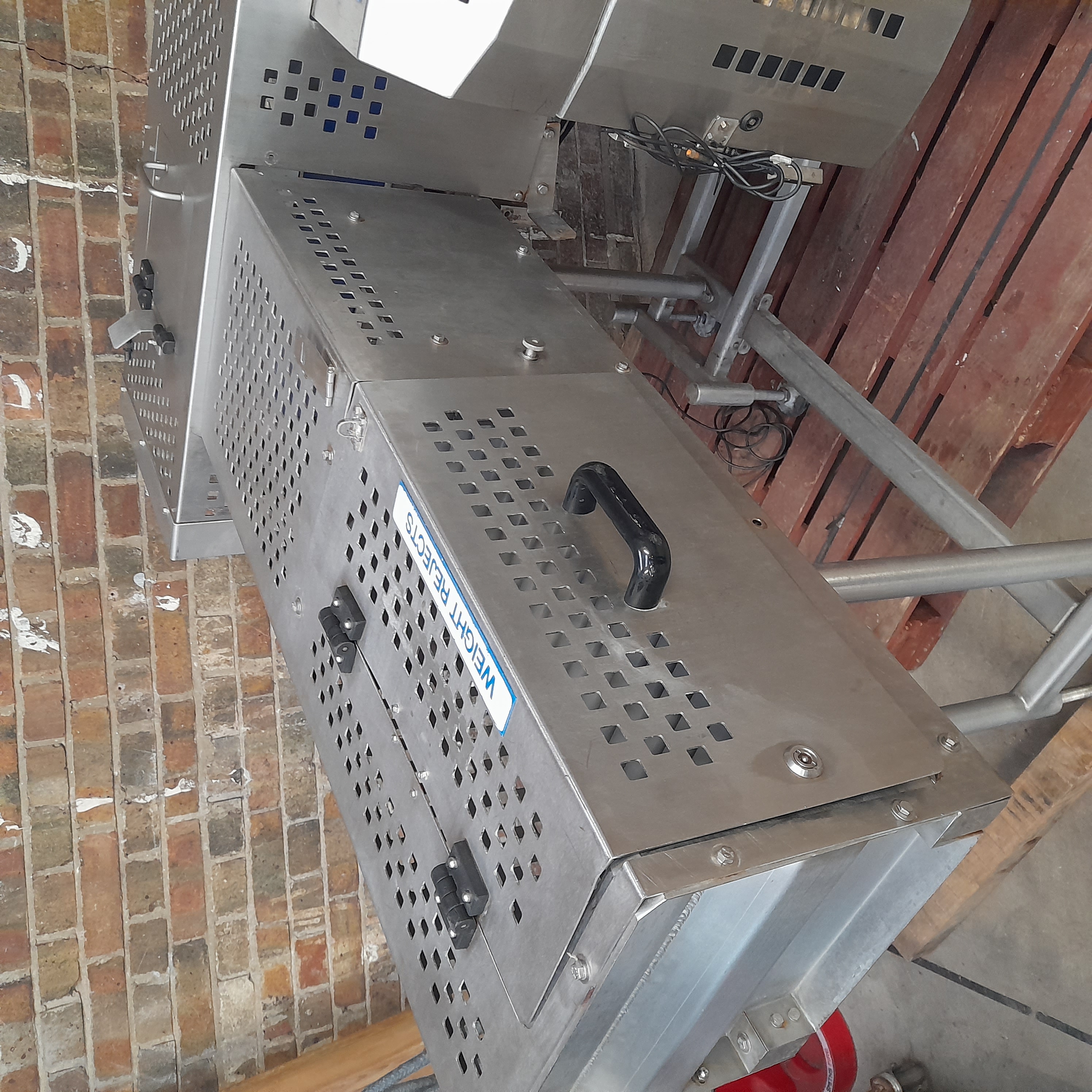 Used Loma IQ3 Metal Detector, Checkweigher & Bins