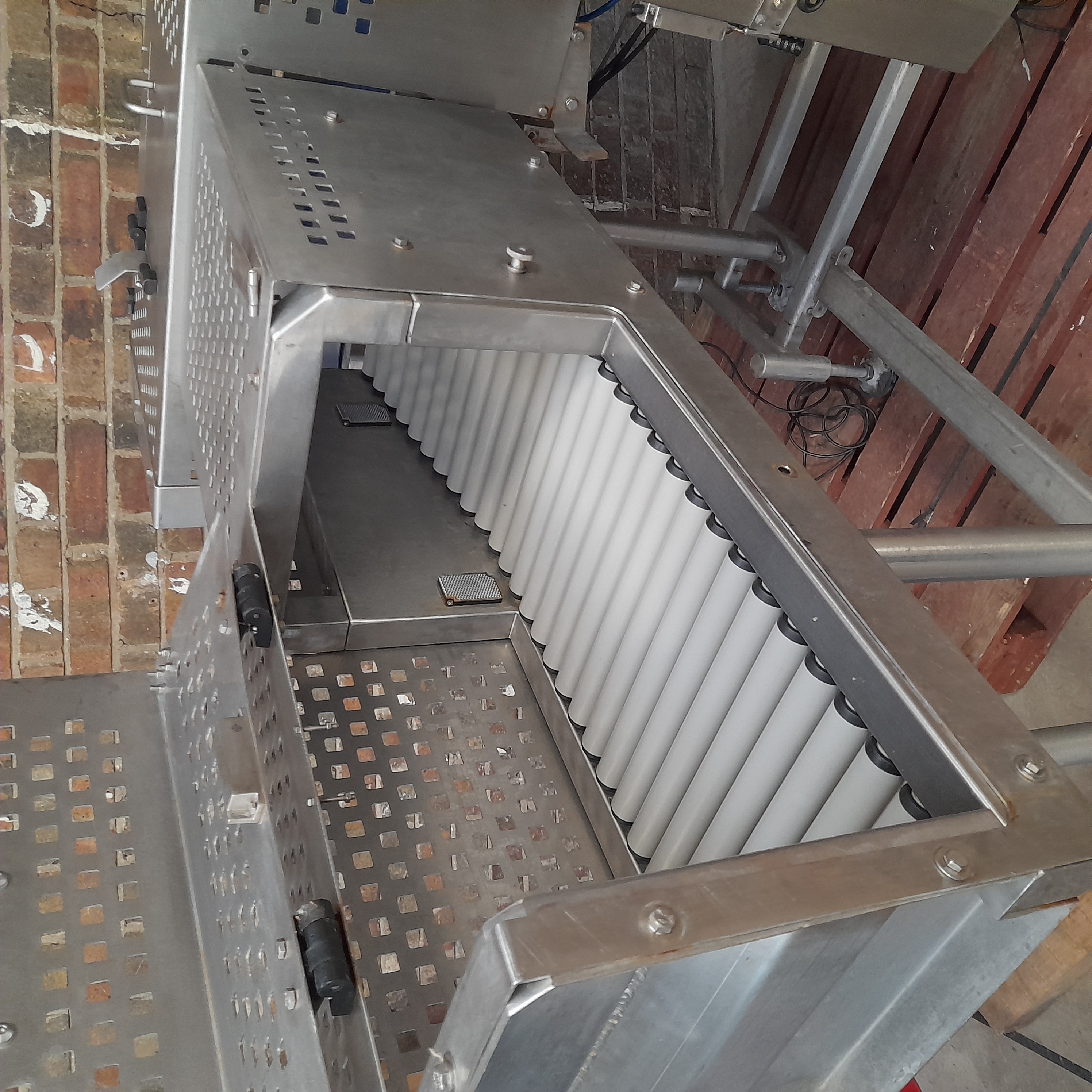 Used Loma IQ3 Metal Detector, Checkweigher & Bins