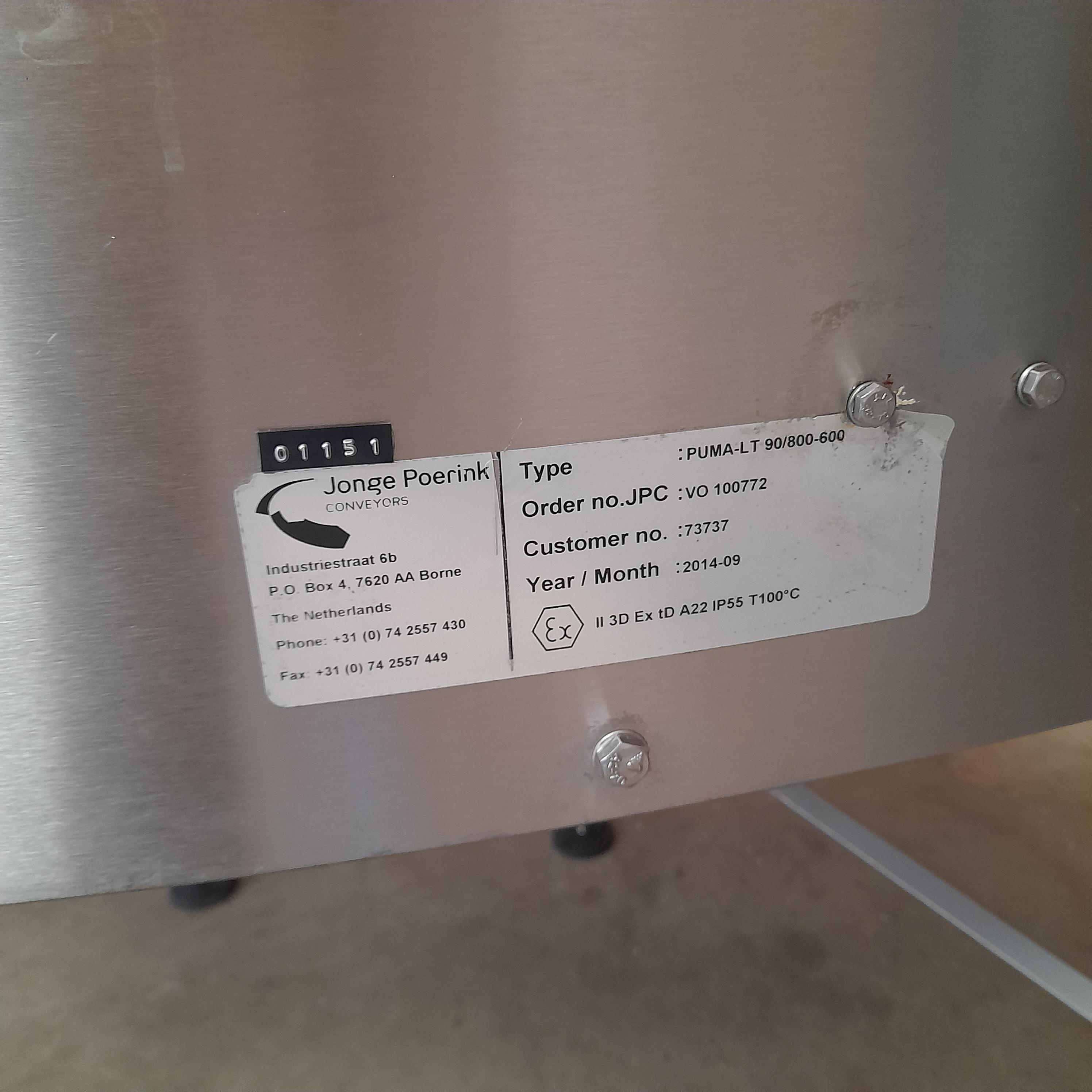 Used Jonge Poerink Corner Conveyor