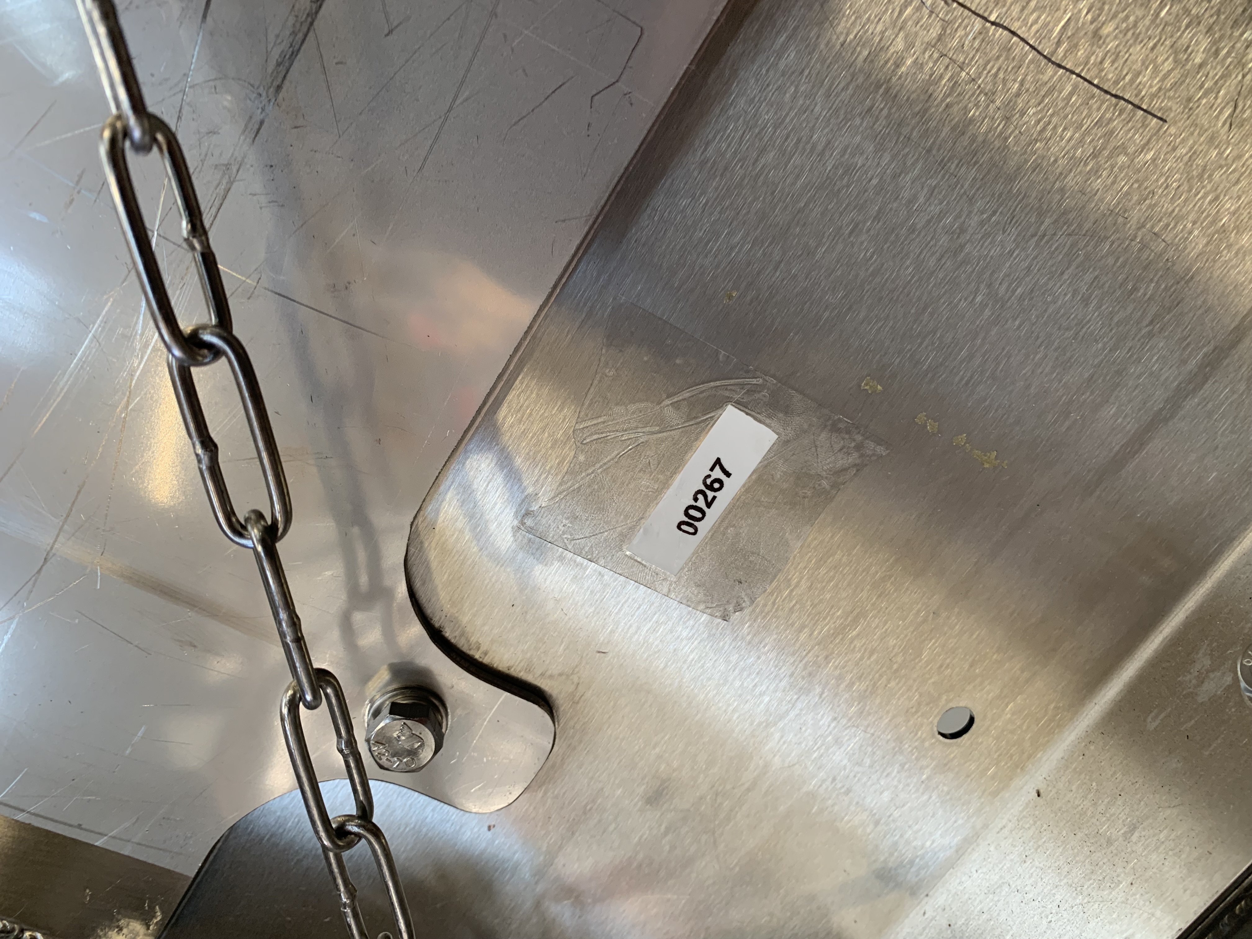 Used Used Blue Incline Conveyor