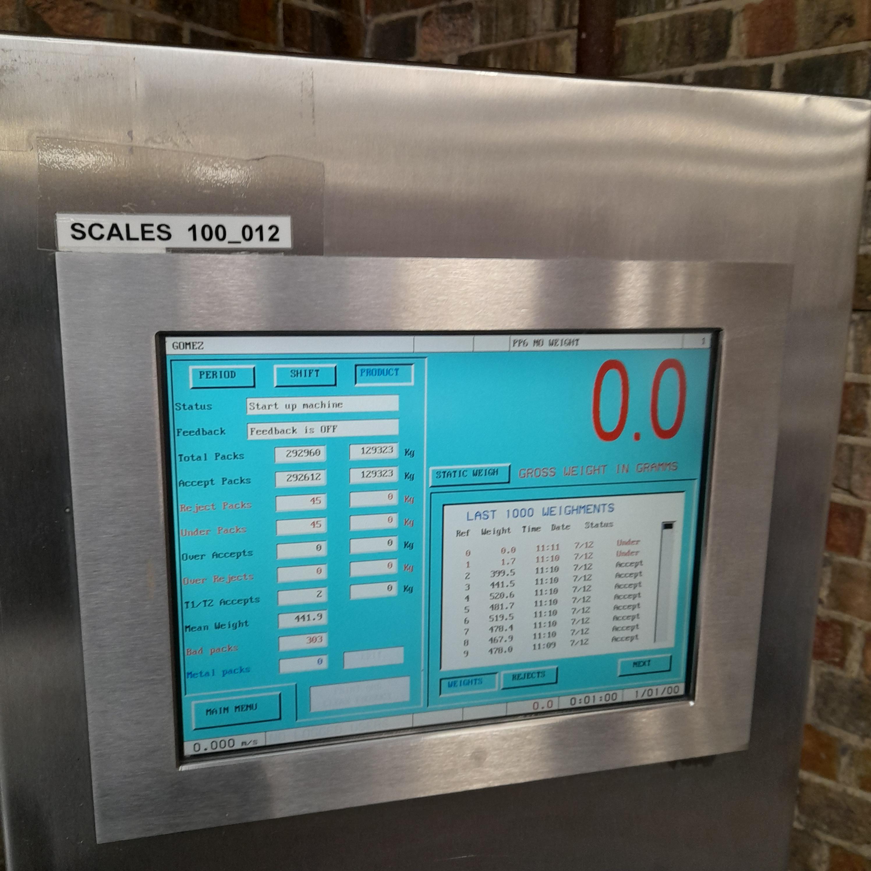 Used Easiweigh Checkweigher